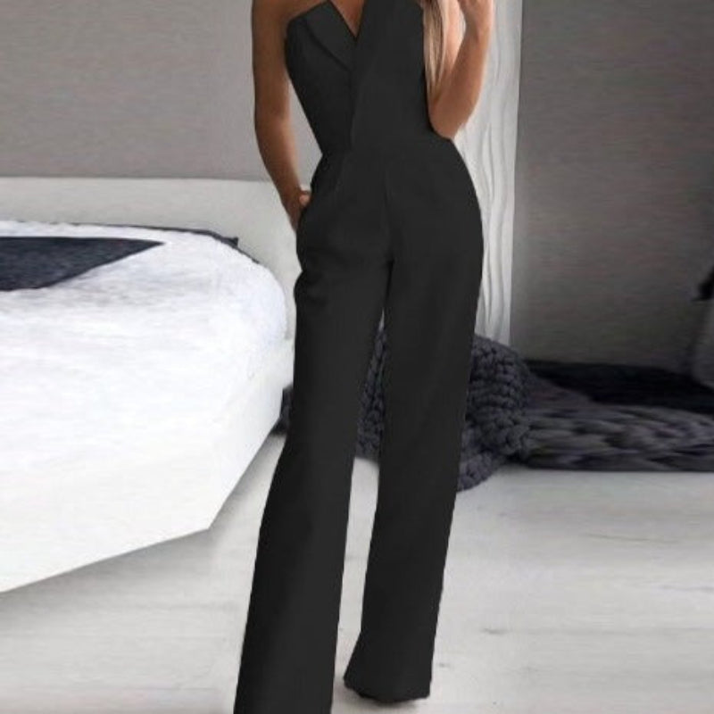 Comfortable Summer Strapless Loose Fit Jumpsuit