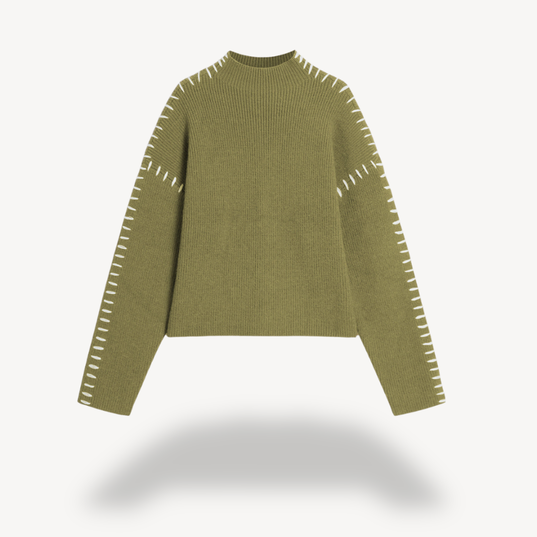 Ladies Soft Cable Knit Sweater