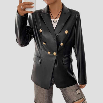 Classic Vintage Synthetic Leather Jacket