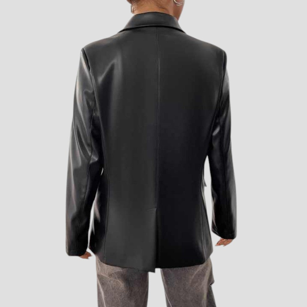 Classic Vintage Synthetic Leather Jacket