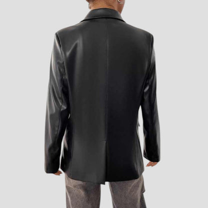 Classic Vintage Synthetic Leather Jacket