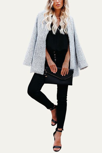 Soft Wool Blend Mid Length Coat