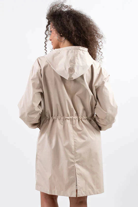Waterproof Ladies Short Parka Rain Jacket