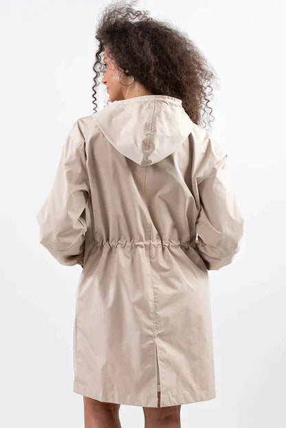 Waterproof Ladies Short Parka Rain Jacket