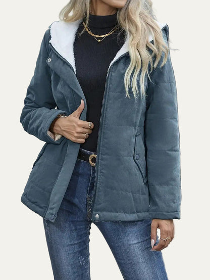Warm Waterproof Ladies Winter Jacket - OutfitLondon