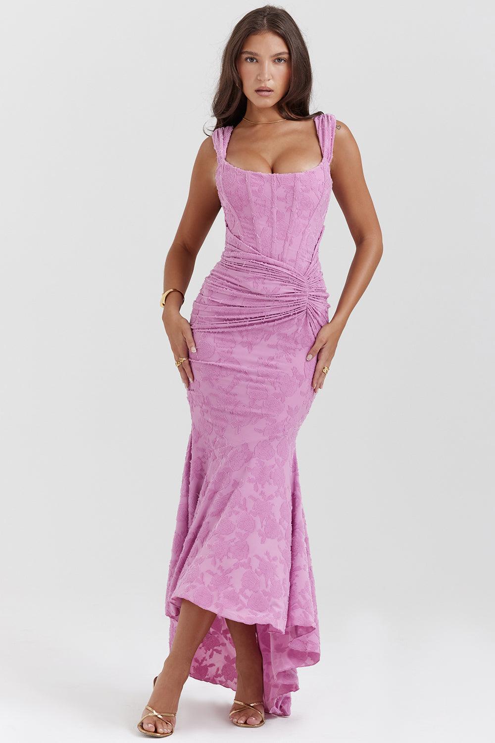Women's Elegant Floor Length Gown - OutfitLondon