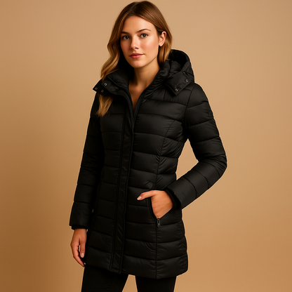 Soft Eco Friendly Women's Down Filled Coat