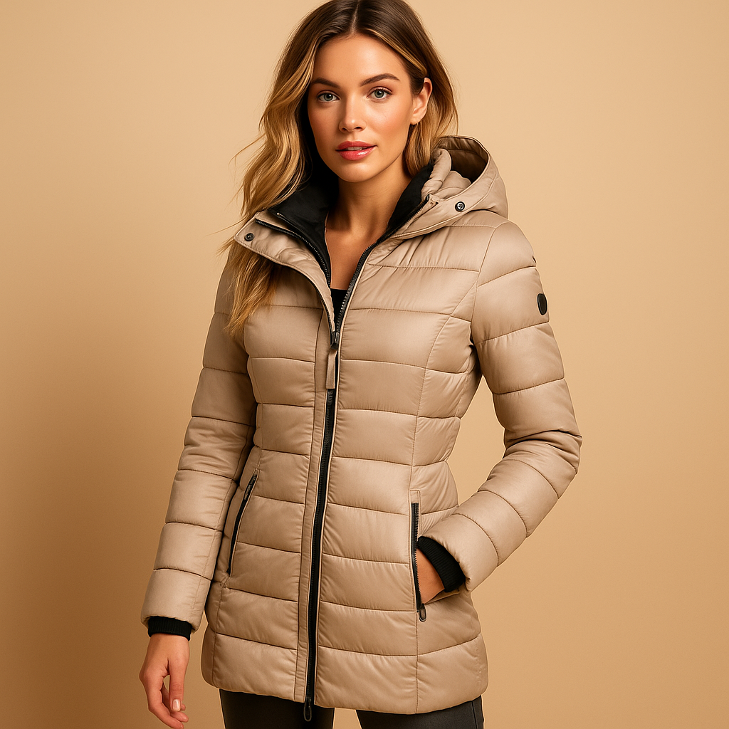 Soft Eco Friendly Women's Down Filled Coat