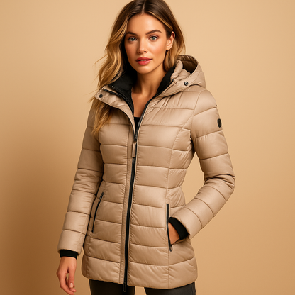 Soft Eco Friendly Women's Down Filled Coat