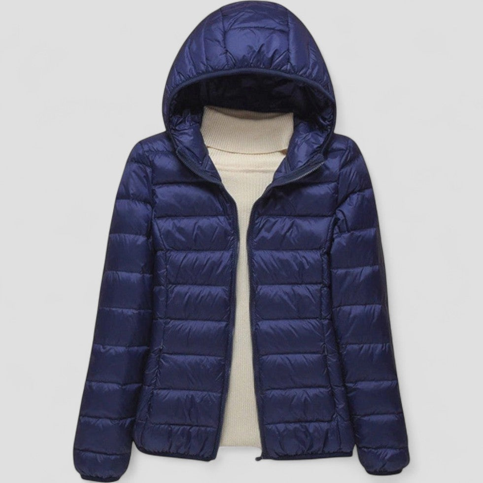 Slim Water Resistant Parka Coat for Women