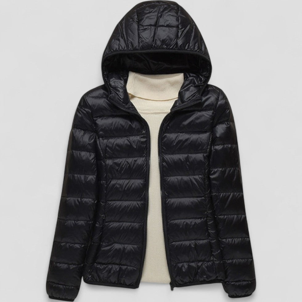 Slim Water Resistant Parka Coat for Women