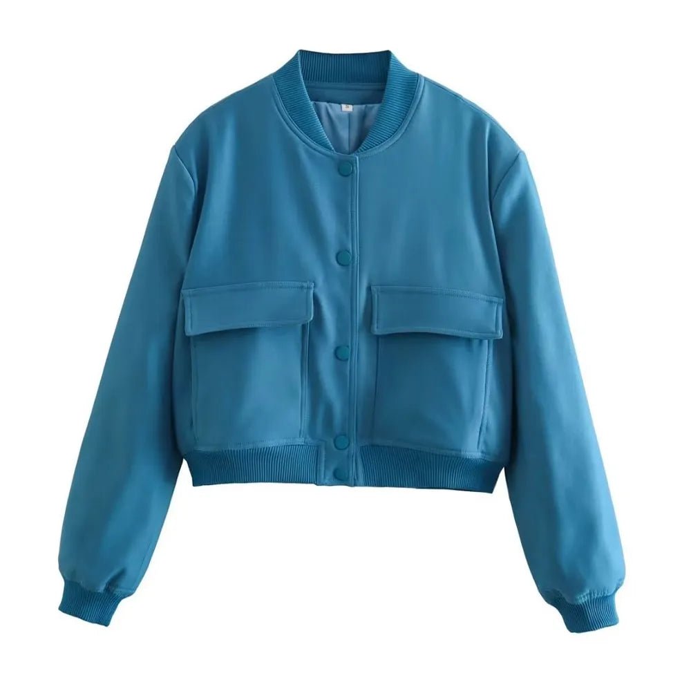 Women's Lightweight Nylon Bomber Jacket