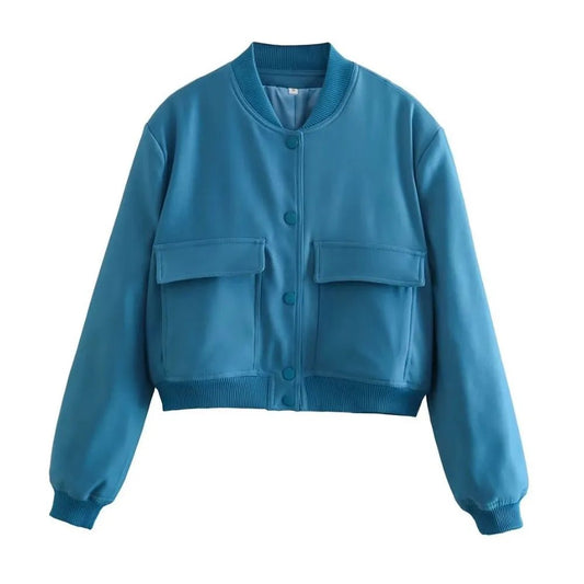 Women's Lightweight Nylon Bomber Jacket
