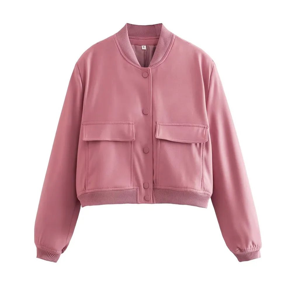 Women's Lightweight Nylon Bomber Jacket