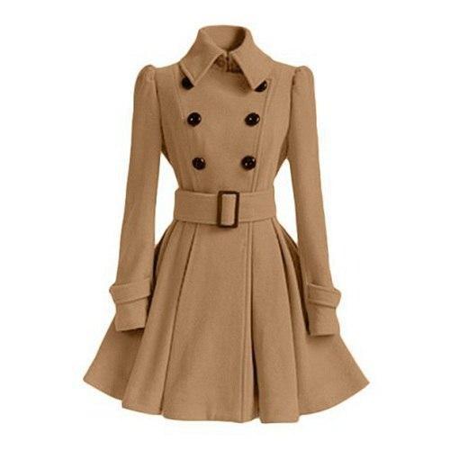Women's Water Resistant Slim Trench Coat Jacket