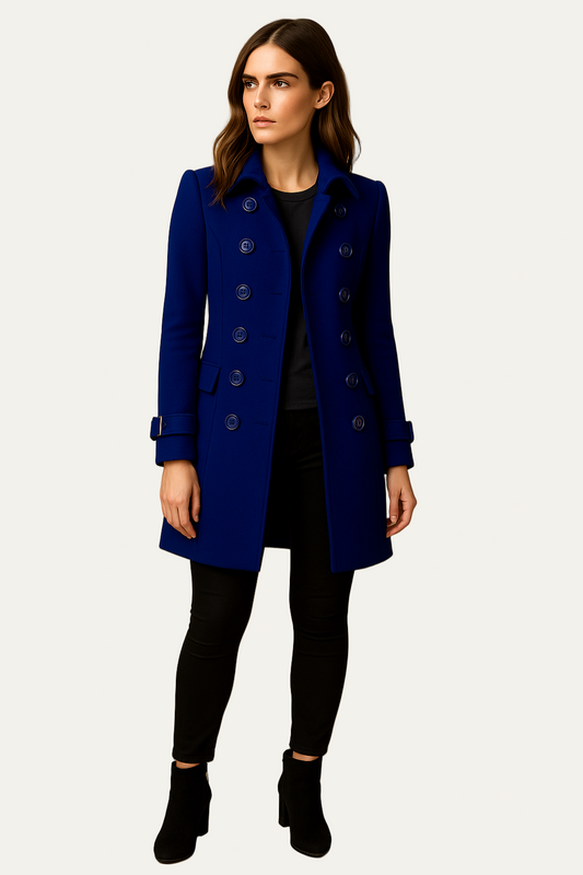 Classic Fit Women's Double Breasted Coat - OutfitLondon