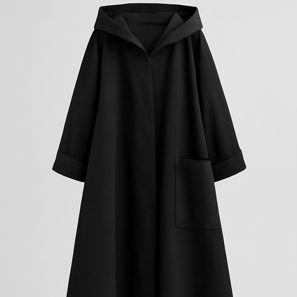 Waterproof Women's Oversized Hooded Trench Coat