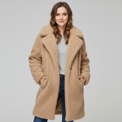 Warm Faux Fur Teddy Women's Winter Coat - OutfitLondon