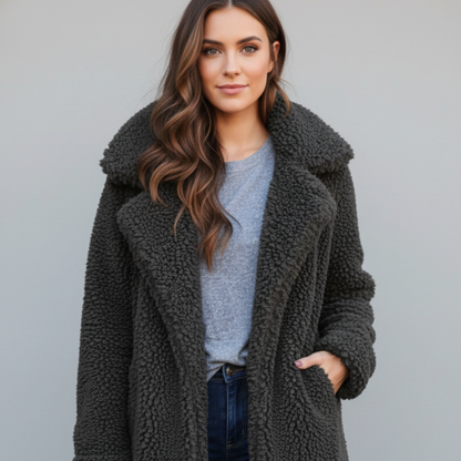 Warm Faux Fur Teddy Women's Winter Coat