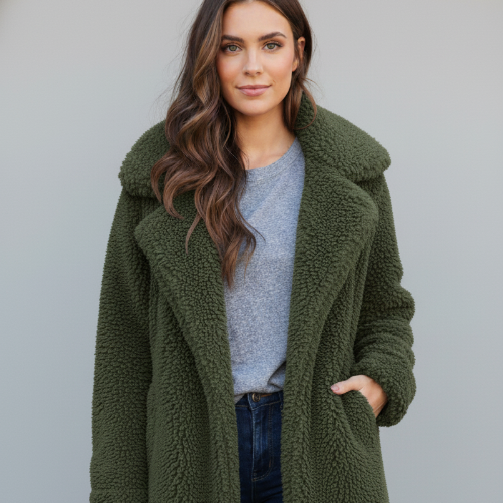 Warm Faux Fur Teddy Women's Winter Coat