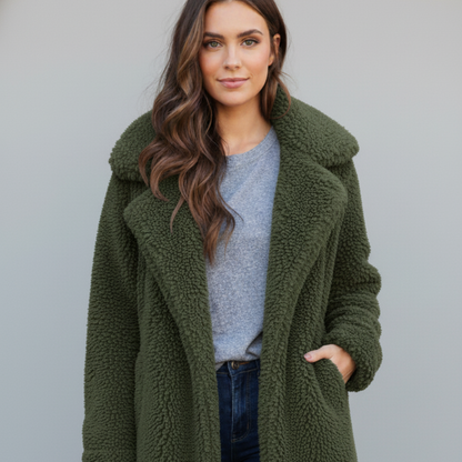 Warm Faux Fur Teddy Women's Winter Coat