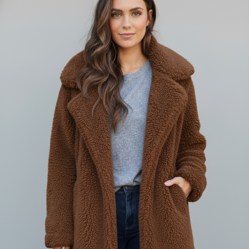 Warm Faux Fur Teddy Women's Winter Coat