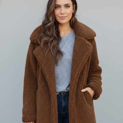 Warm Faux Fur Teddy Women's Winter Coat