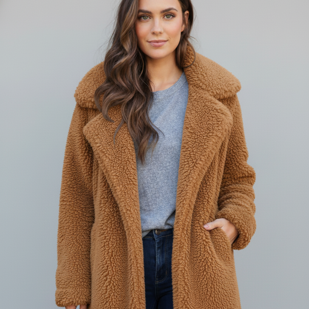 Warm Faux Fur Teddy Women's Winter Coat