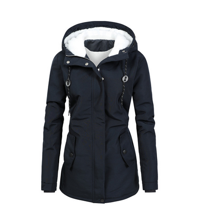 Cosy Women's Parka Jacket with Fleece Inside - OutfitLondon
