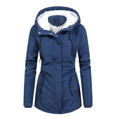 Cosy Women's Parka Jacket with Fleece Inside