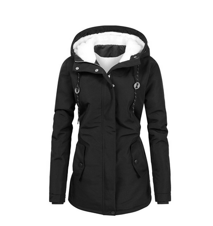 Cosy Women's Parka Jacket with Fleece Inside