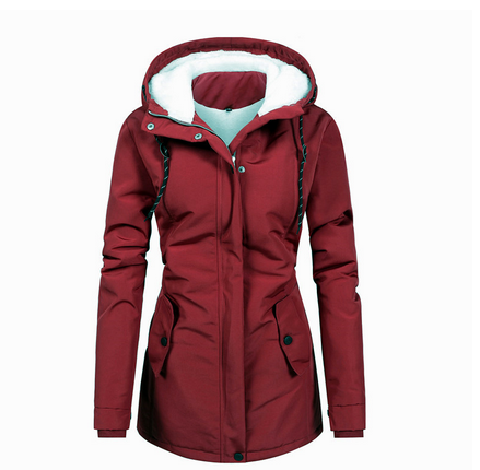 Cosy Women's Parka Jacket with Fleece Inside