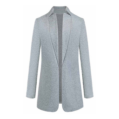 Classic Ladies Wool Overcoat with Collar and Slim Fit