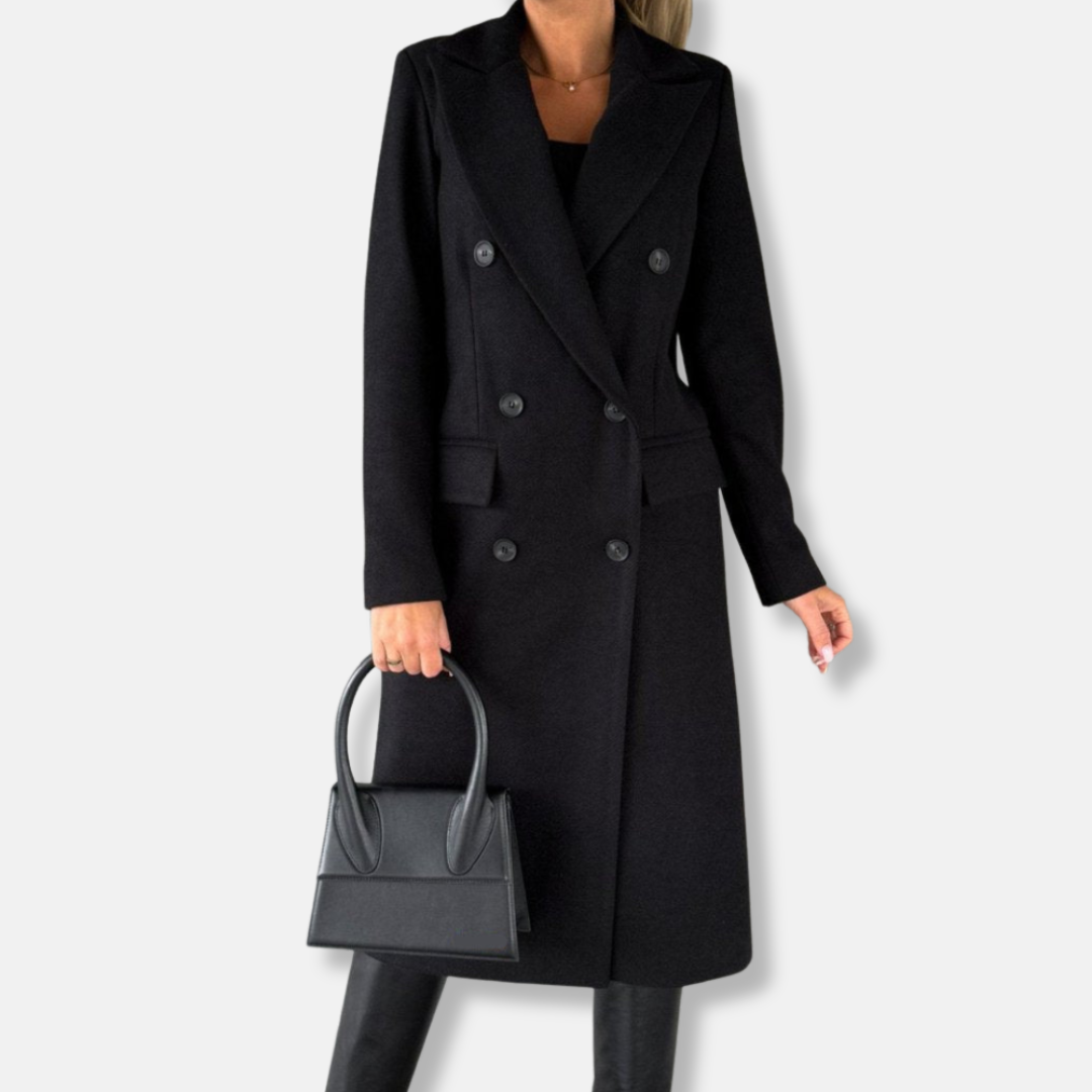 Timeless Ladies Wool Double Button Coat