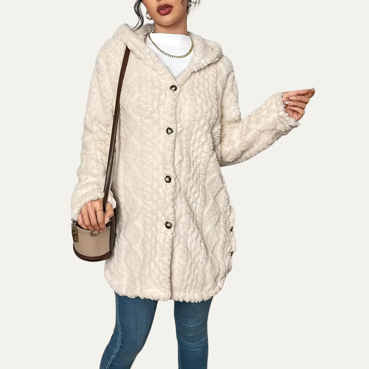 Soft Oversized Hooded Cardigan for Women - OutfitLondon