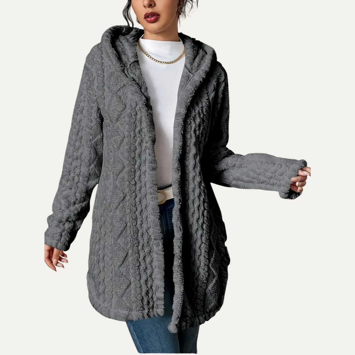 Soft Oversized Hooded Cardigan for Women