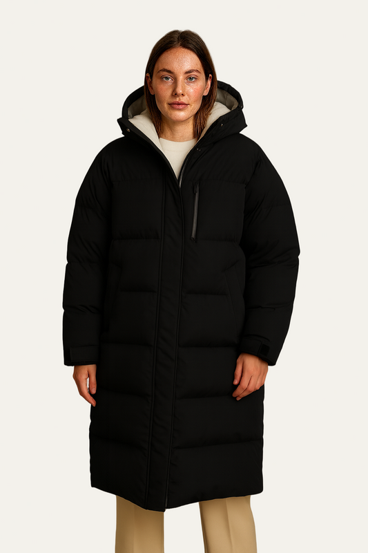 Warm Women's Padded Down Parka Coat - OutfitLondon