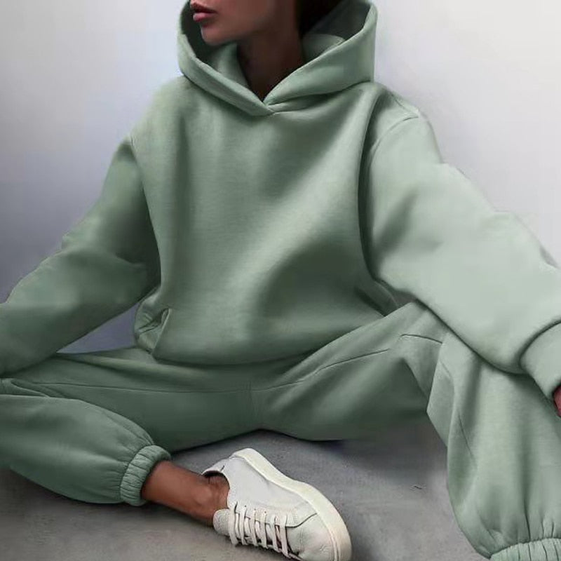 Cozy Women's Hoodie Sweat Suit - OutfitLondon