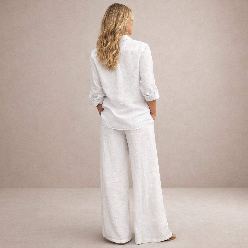 Women's Casual Cotton Two-Piece Loungewear Set