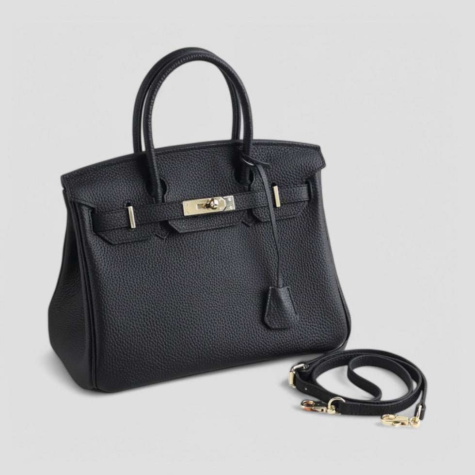 Classic Designer Leather Tote Bag