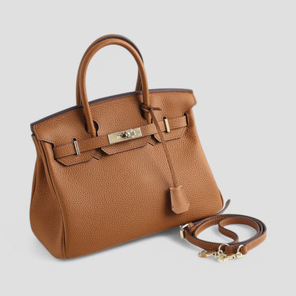 Classic Designer Leather Tote Bag
