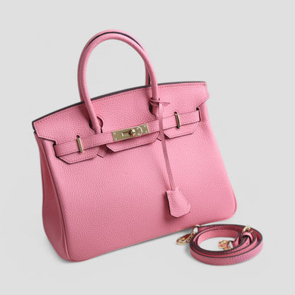 Classic Designer Leather Tote Bag