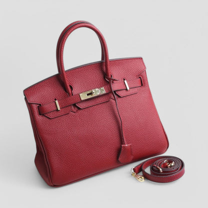 Classic Designer Leather Tote Bag