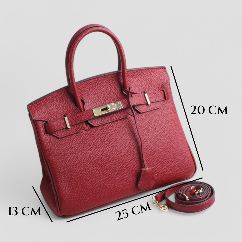 Classic Designer Leather Tote Bag