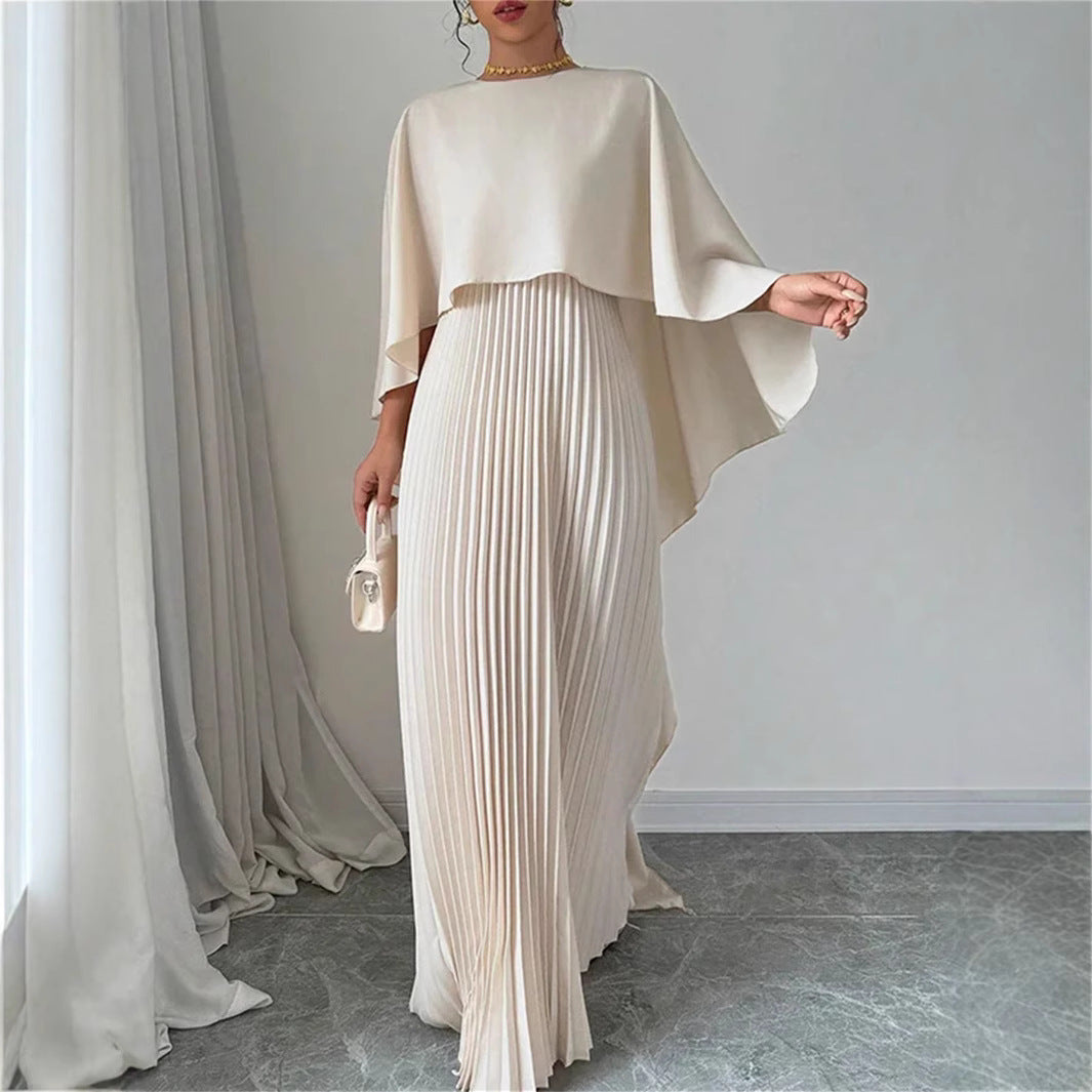 Elegant Loose Fit Floor Length Dress - OutfitLondon