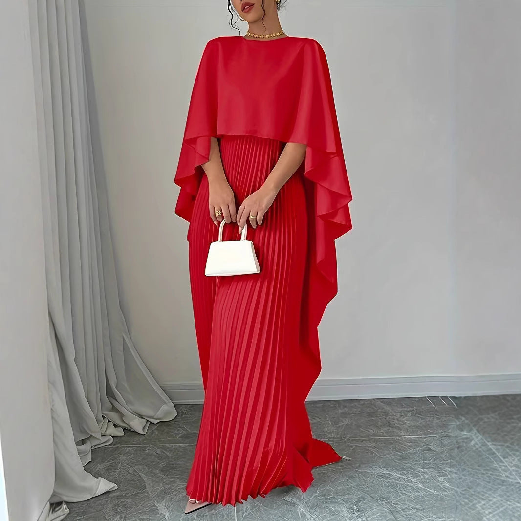 Elegant Loose Fit Floor Length Dress