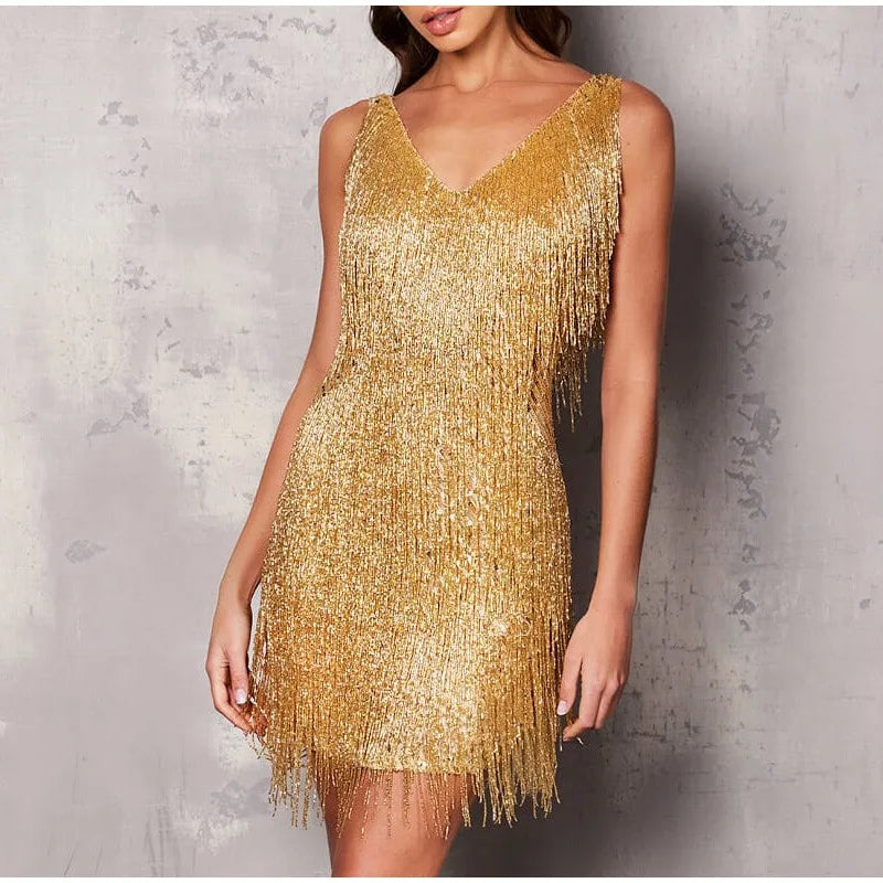 Sparkly Short Cocktail Dress for Ladies