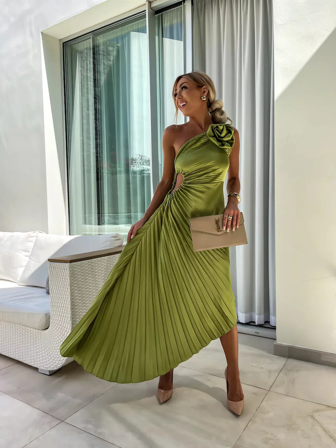 Beautiful Strapless Formal Party Dress - OutfitLondon