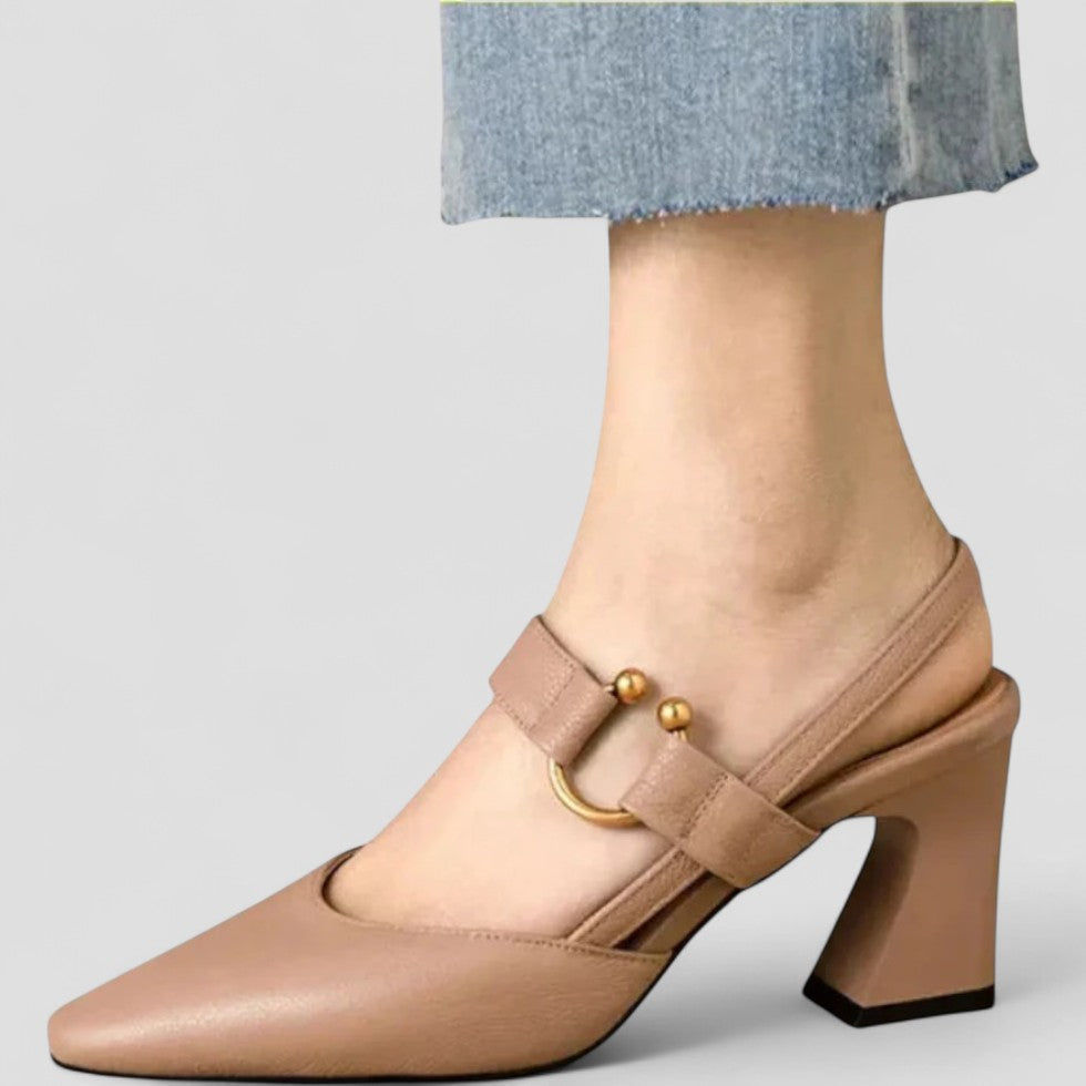 Comfortable Low Heel Slingback Shoes for Women