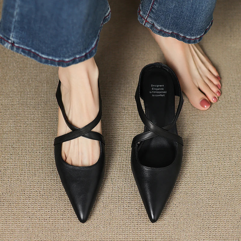 Comfortable Real Leather Orthotic Slides - OutfitLondon